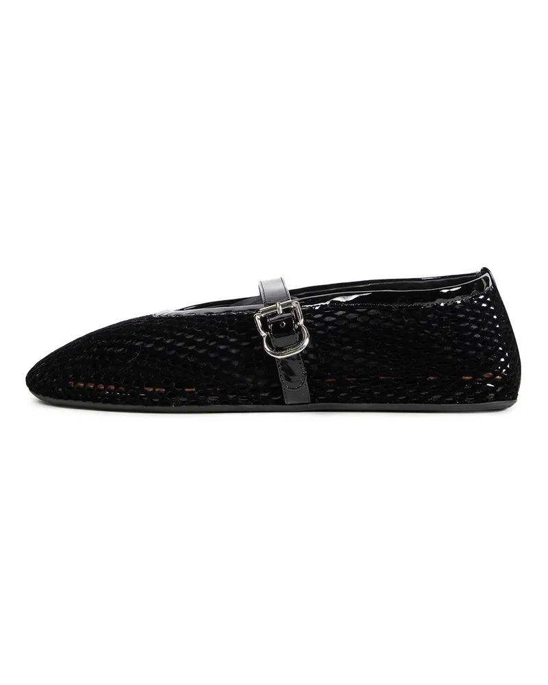 Alaïa Ballet Flats in Mesh Black