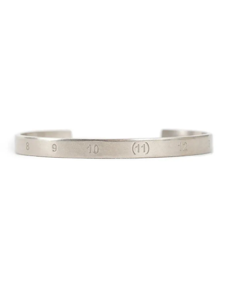 Maison Margiela Numeric Signature Cuff Bracelet Silver