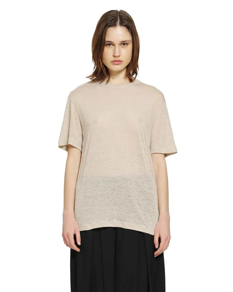 Comme des Garçons Linen Twill T-Shirt Beige