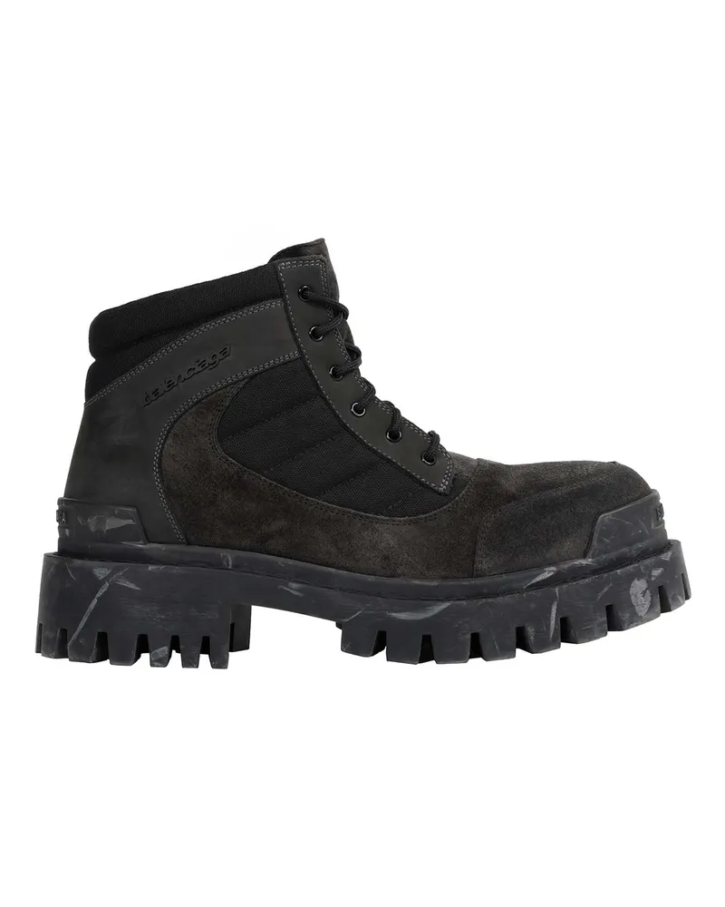 Balenciaga Combat Strike Low Boots Brown