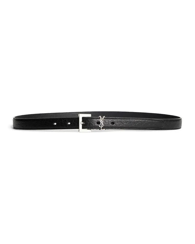 Saint Laurent Cassandre belt Black