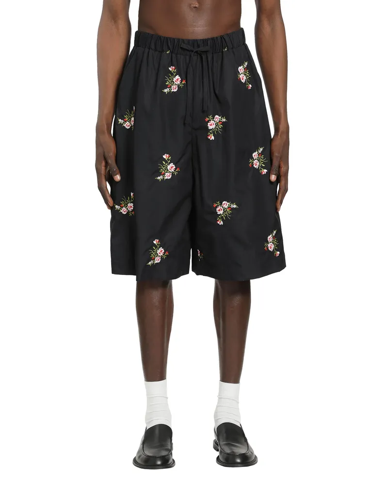 Simone Rocha Elasticated Board Shorts Black