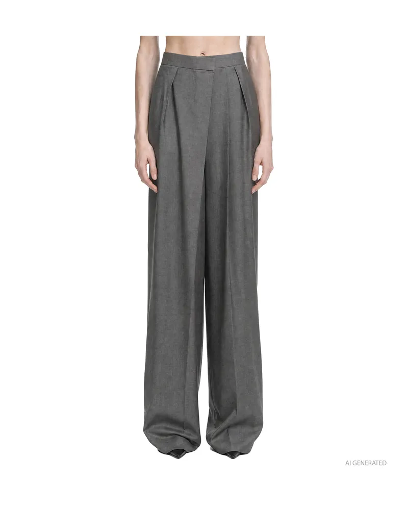 Petar Petrov Flash Cut Trousers Grey