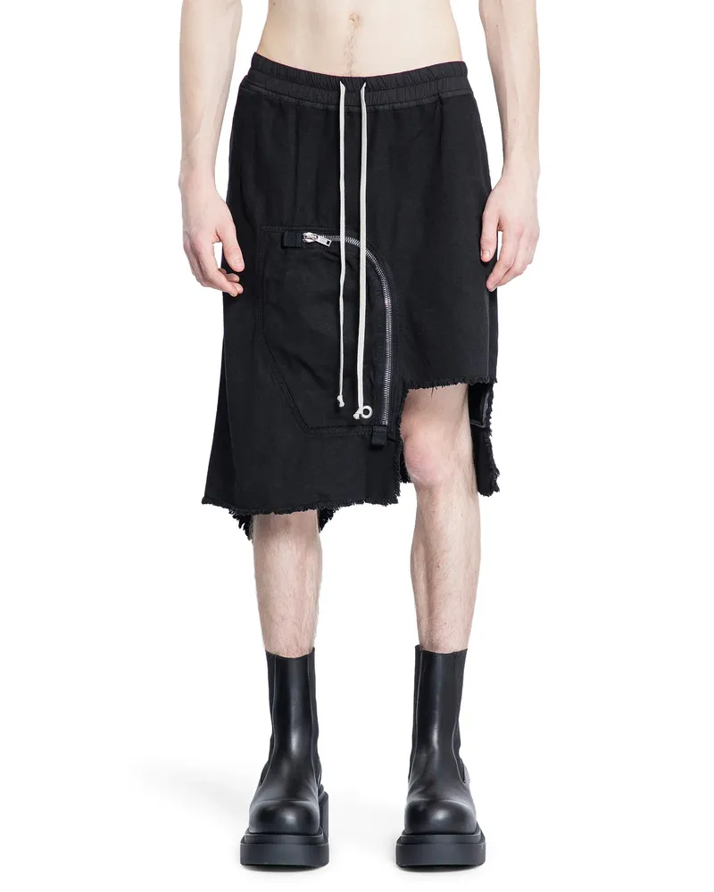DRKSHDW by Rick Owens Hollywood Dracca Skirt in Cotton Canvas Black