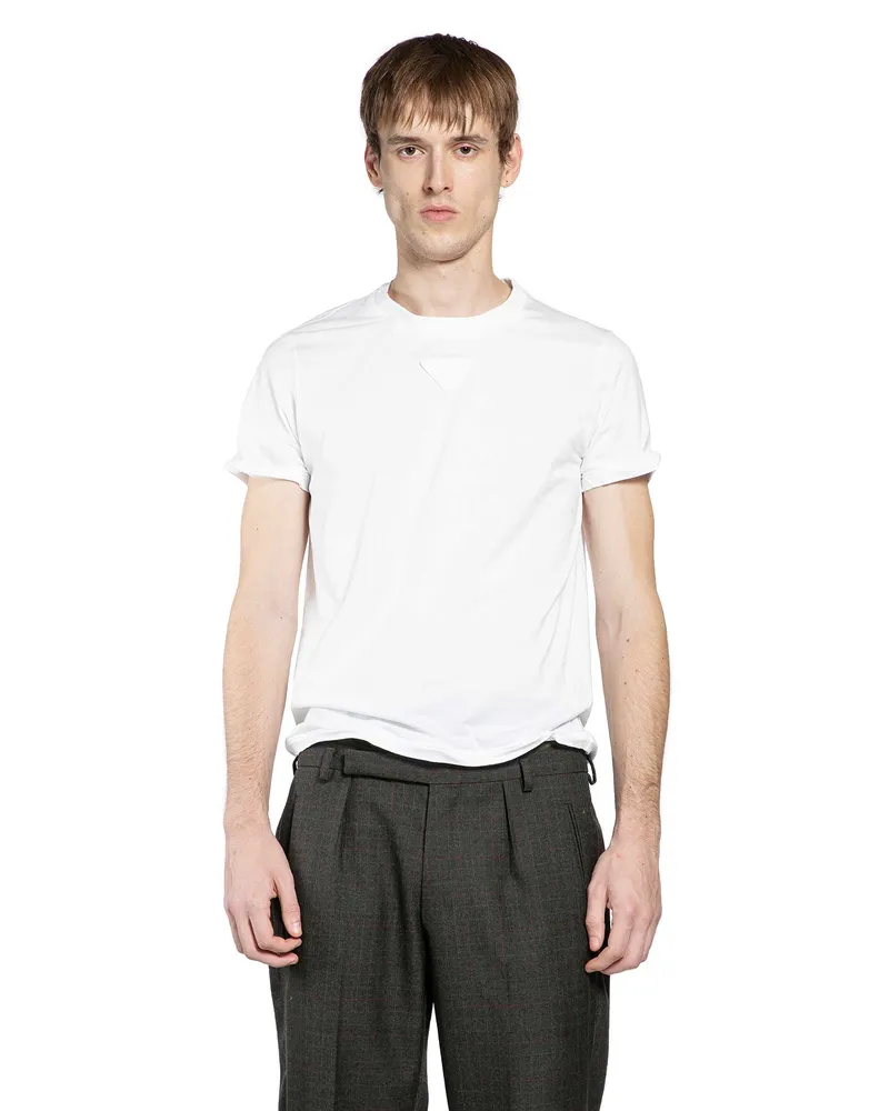 Prada Shapeable Cotton T-Shirt White