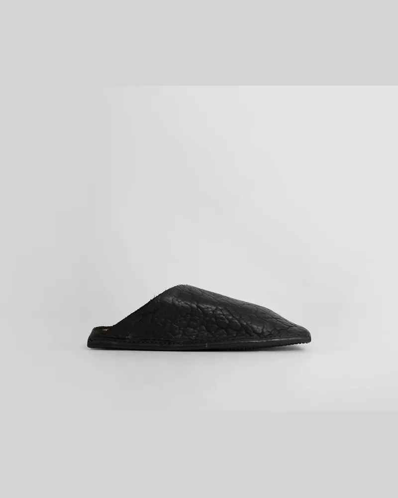 GUIDI Slq01V Leather Slippers Black