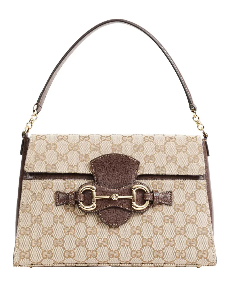 Gucci Horsebit Duomo Medium Bag Beige