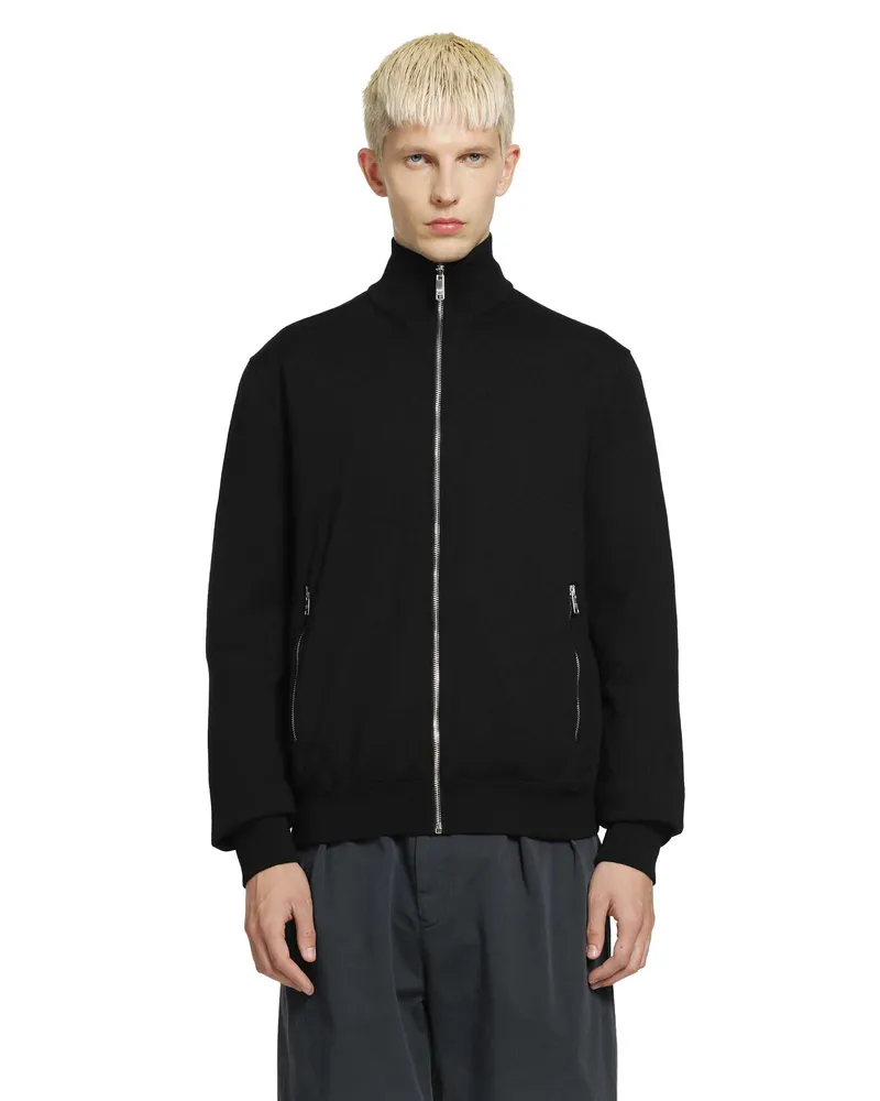 Prada Reversible wool and re-nylon jacket Black