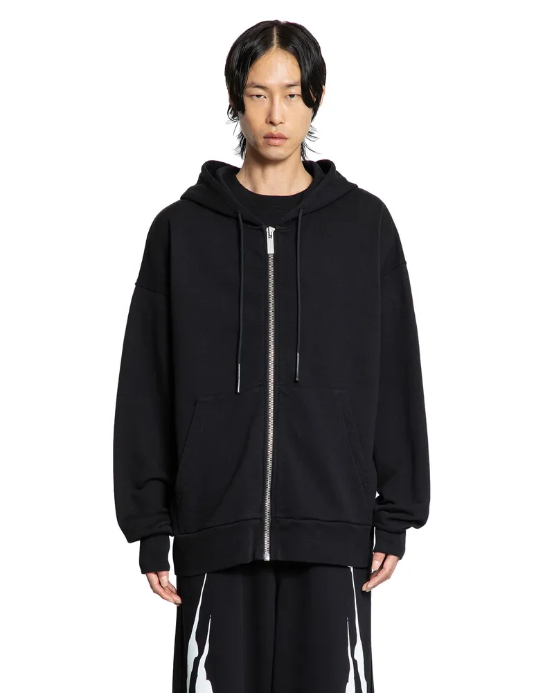 44 LABEL GROUP CLASSIC ZIP HOODIE Black