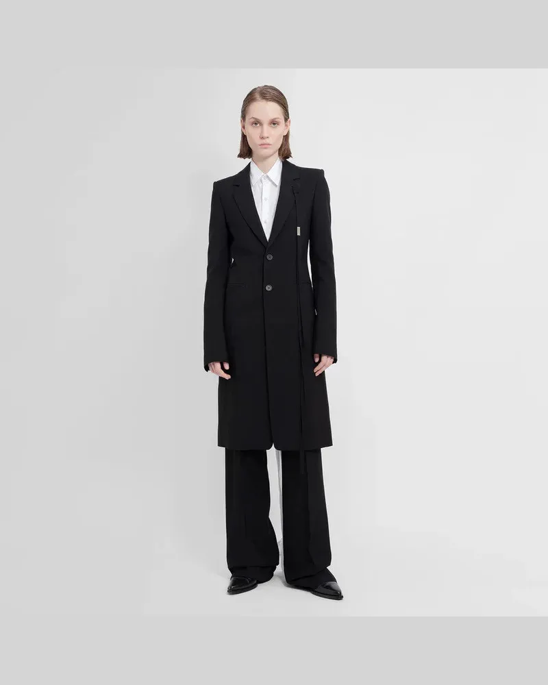 Ann Demeulemeester Alea Tailored Fitted Coat Black
