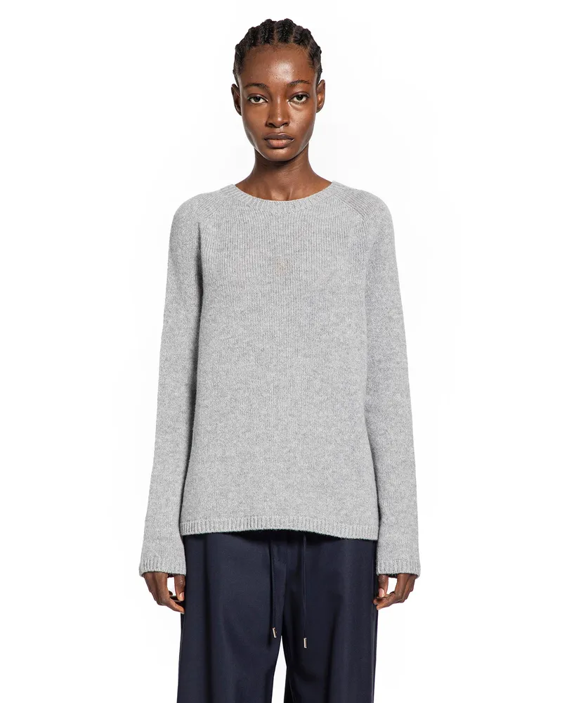 Max Mara Comfortable Wool Cashmere Sweater Grey