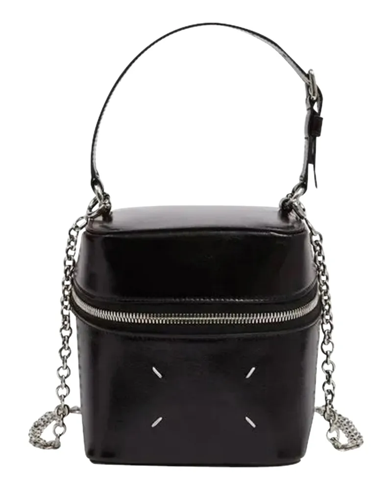 Maison Margiela Cube Leather Mini Bag Black