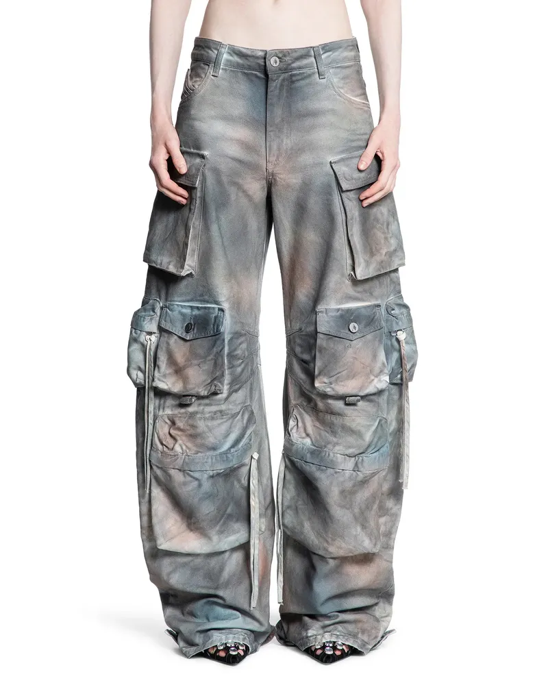 ATTICO Long Cargo Pants Grey