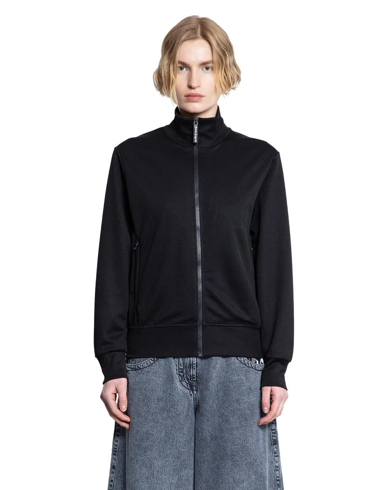 Palm Angels Curved Logo Track Jacket Black