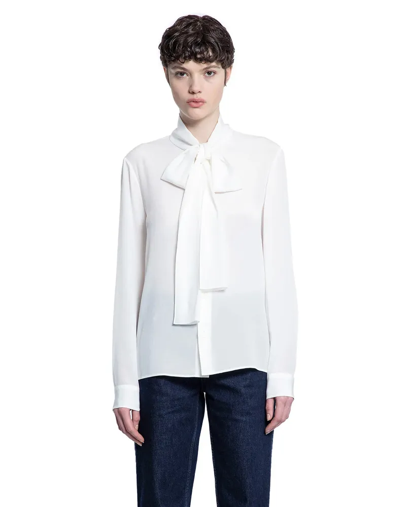 Burberry Silk Blouse Off-white
