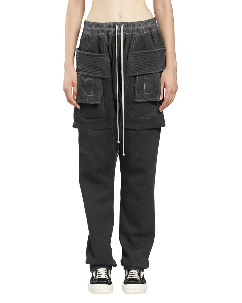 DRKSHDW by Rick Owens Tower Creatch Cargo Drawstring Black