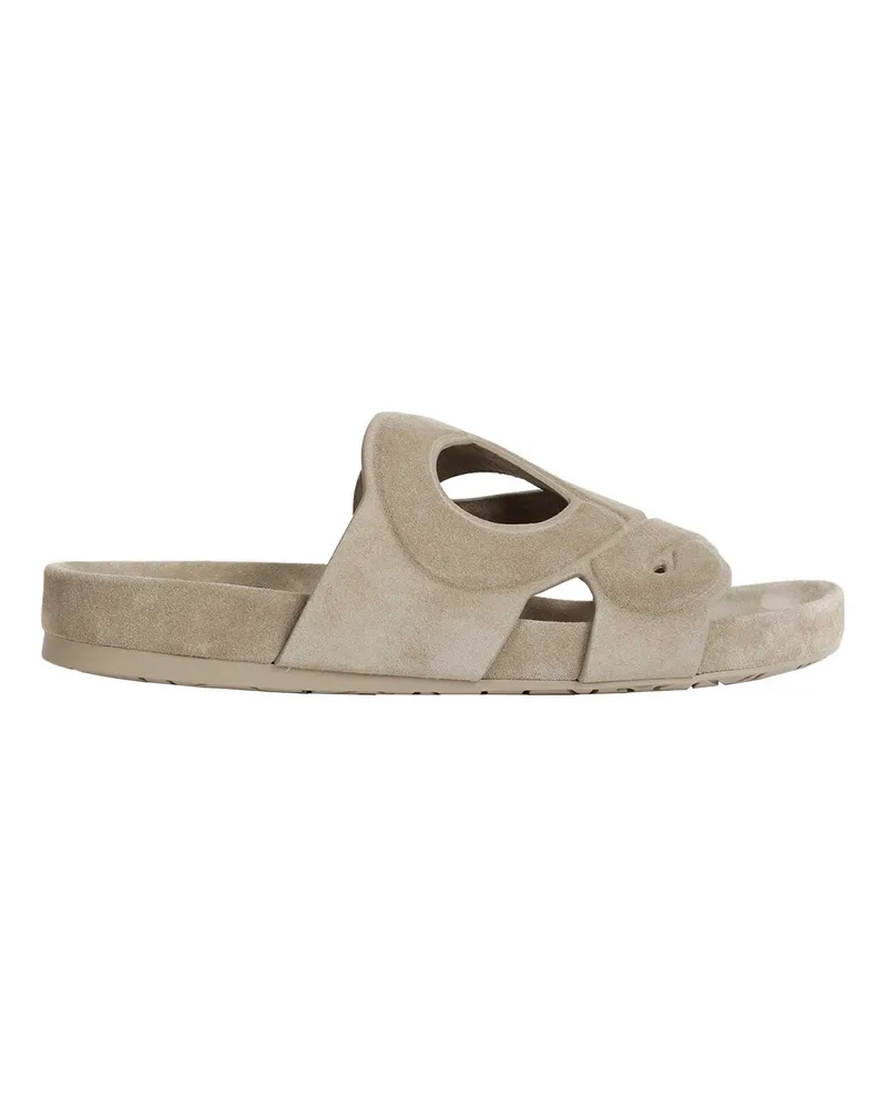 Loewe Ease Monogram Slides Grey