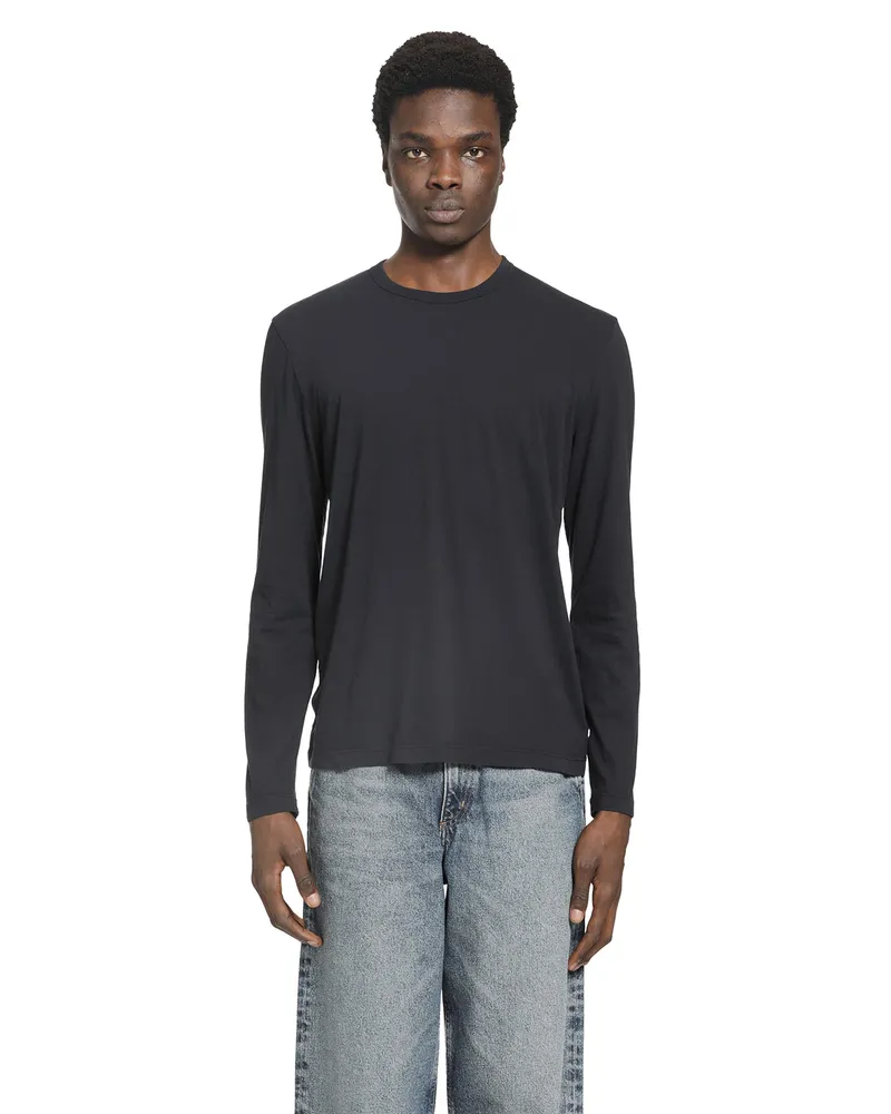 James Perse Long Sleeve Crewneck T-Shirt Blue