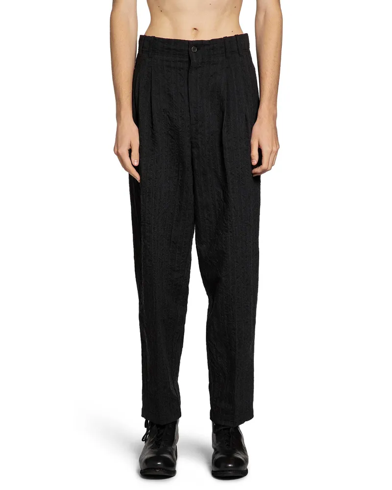 forme d'expression Tucked Loose Trousers Black