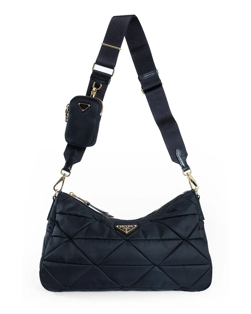 Prada Large padded Re-Nylon bag Black