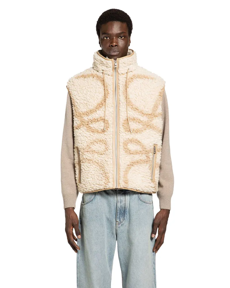 Loewe Vest in Anagram Fleece Beige