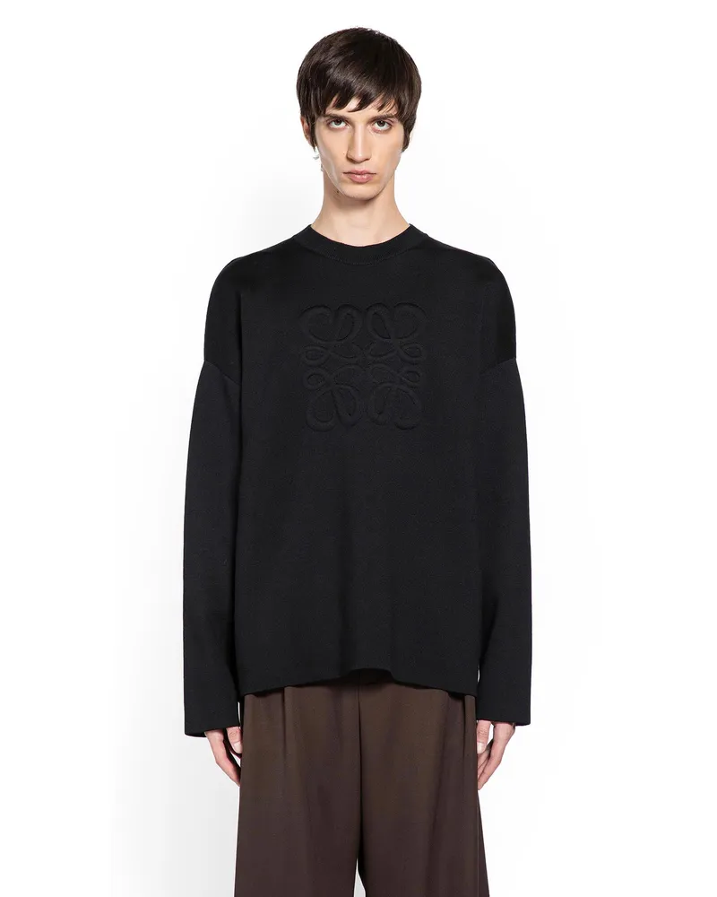 Loewe Anagram Sweater in Wool Black