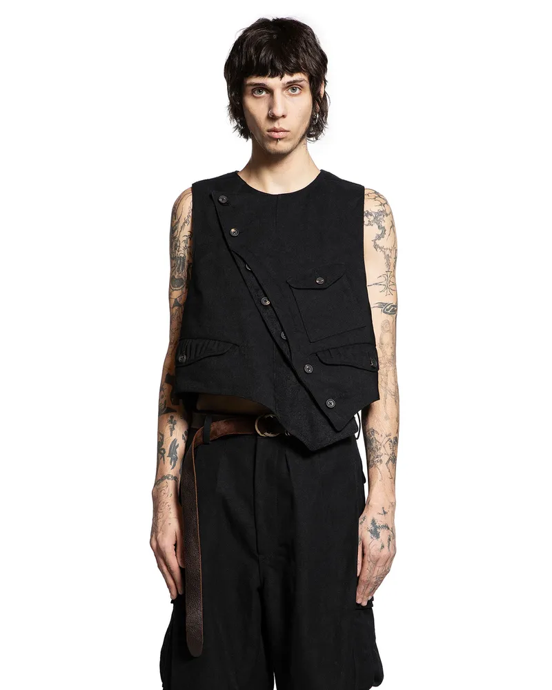 Ziggy Chen Short Vest Black