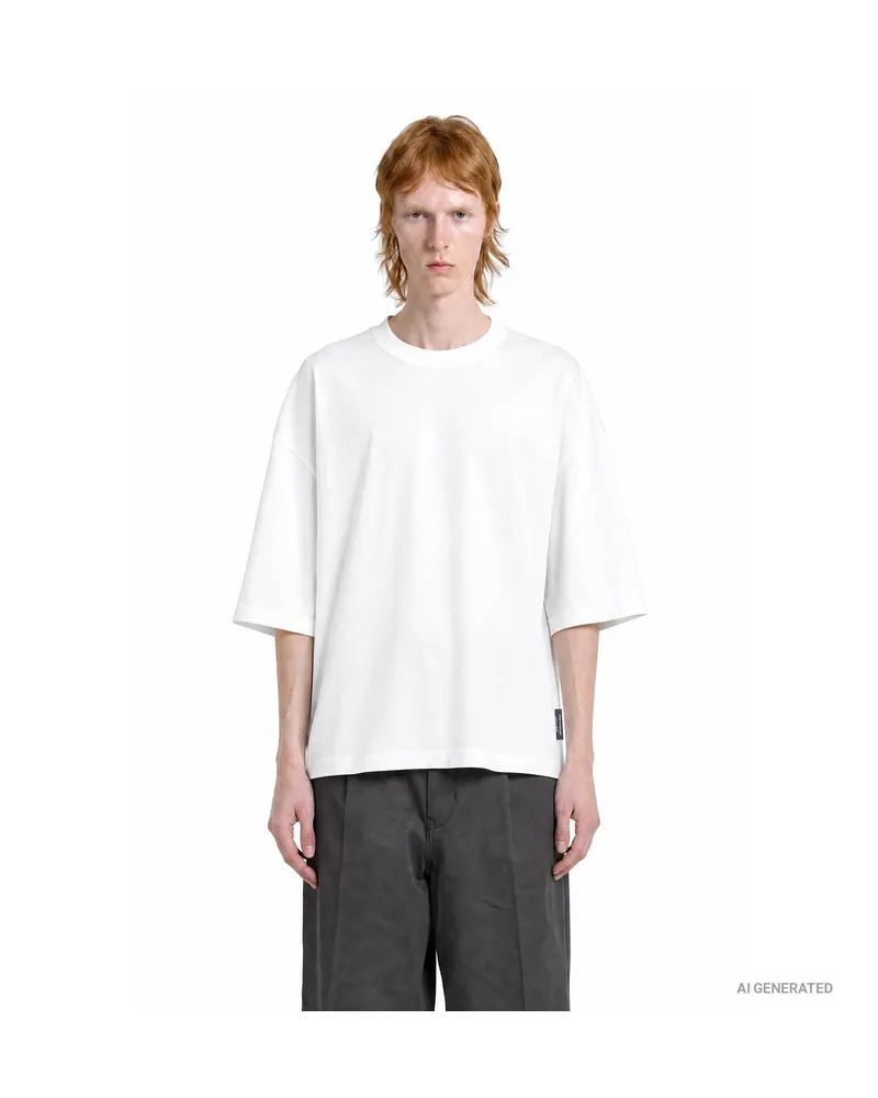 Comme des Garçons Boxy Cotton T-Shirt White