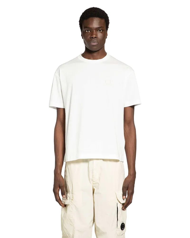 C.P. Company 30/1 Jersey Logo T-Shirt White