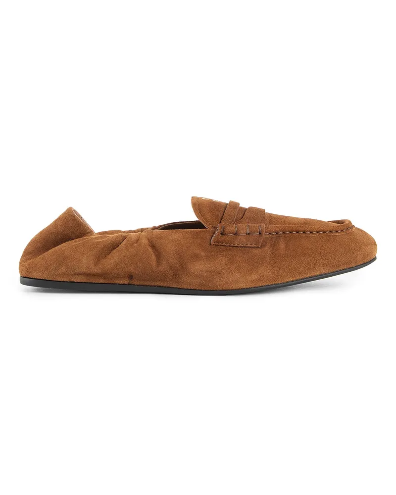 Miu Miu Suede Loafers Brown