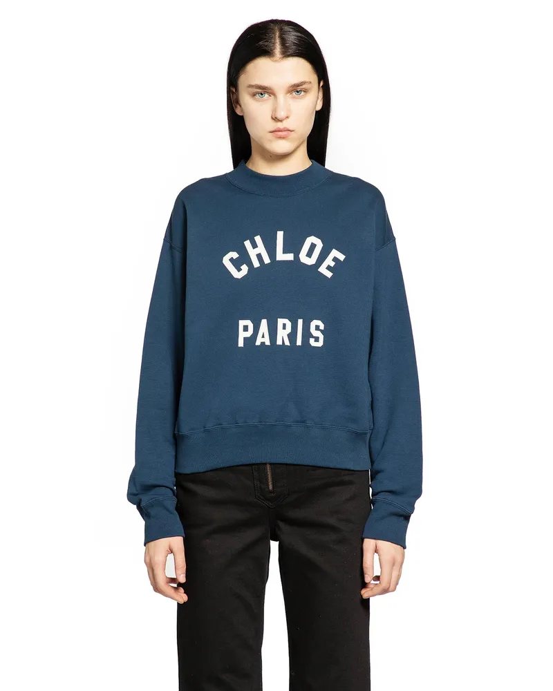 Chloé Chloe Paris Sweatshirt Blue