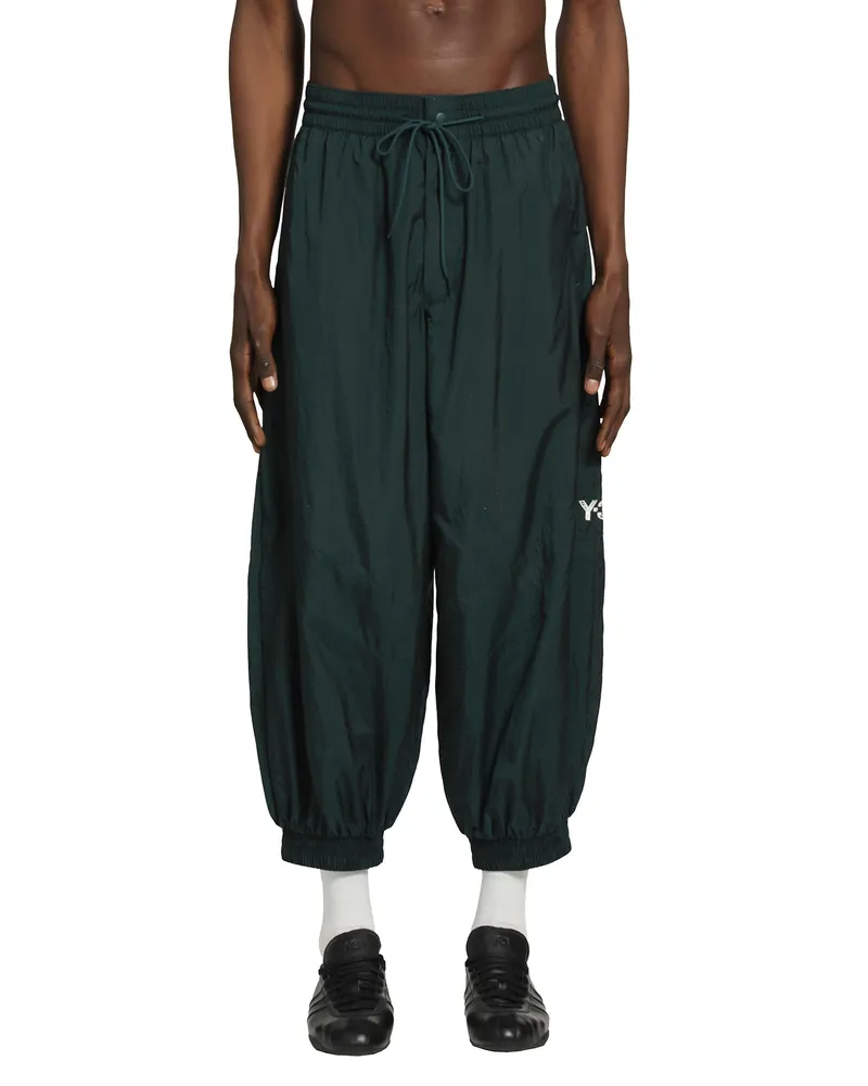 Y-3 3-Stripes Nylon Sweatpants Green