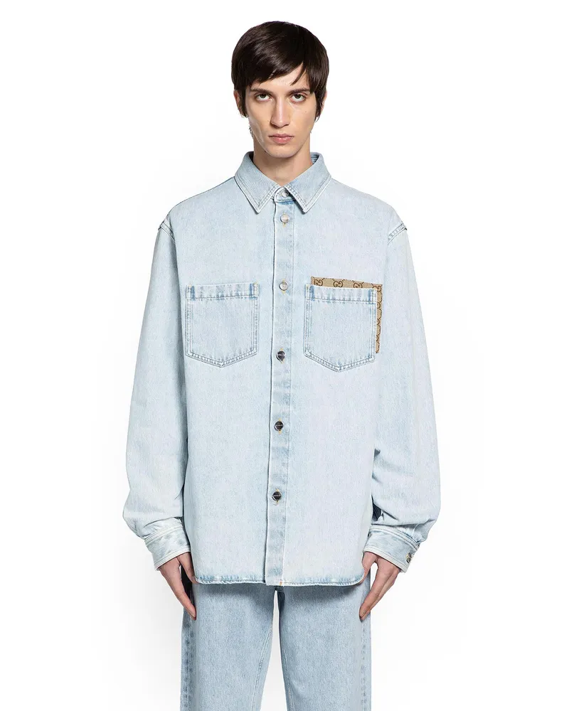 Gucci Denim Shirt Blue