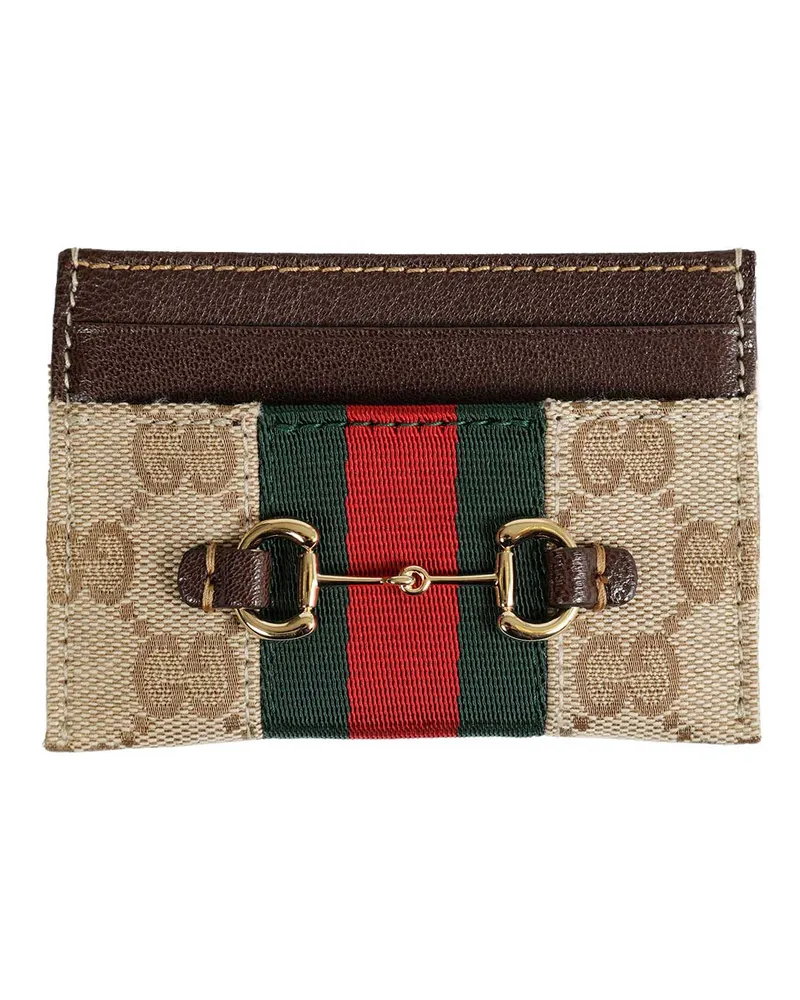 Gucci Canvas Cardholder Beige