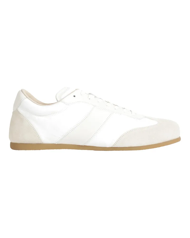 Christophe Lemaire Suede Soft Runner Sneakers White