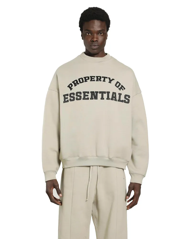 Fear of God Property Lounge Crewneck Sweatshirt Beige