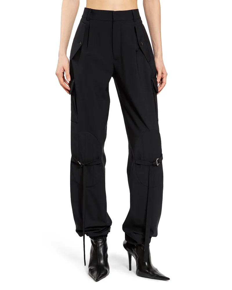Nensi Dojaka Cargo Tailored Trousers Black