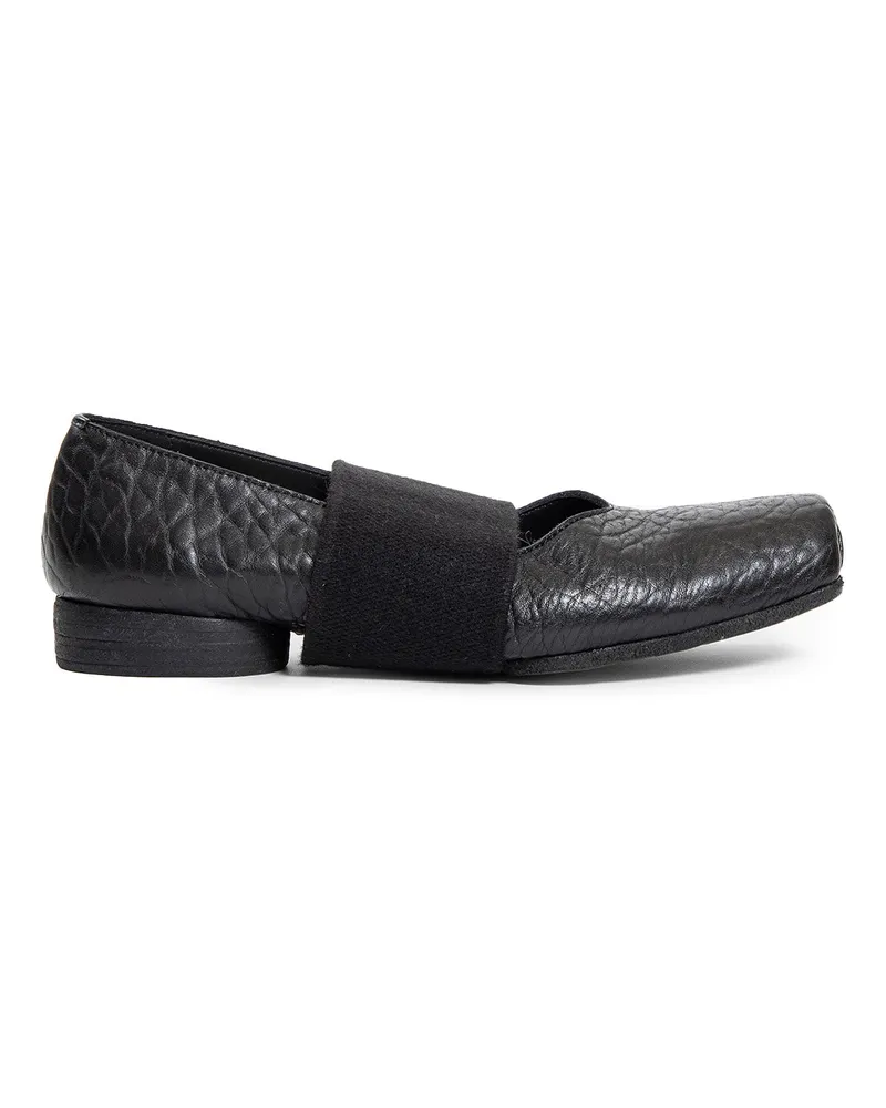 Uma Wang Ballet Flats in Leather Black