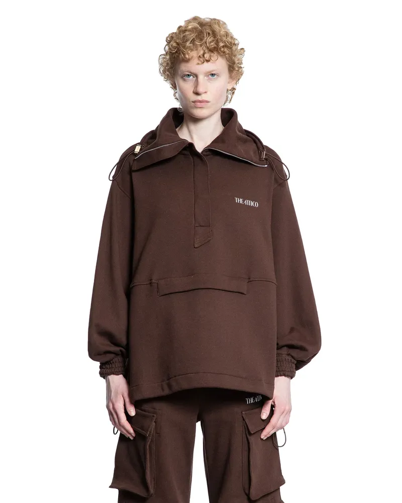 ATTICO Double American Fleece Blouson Brown