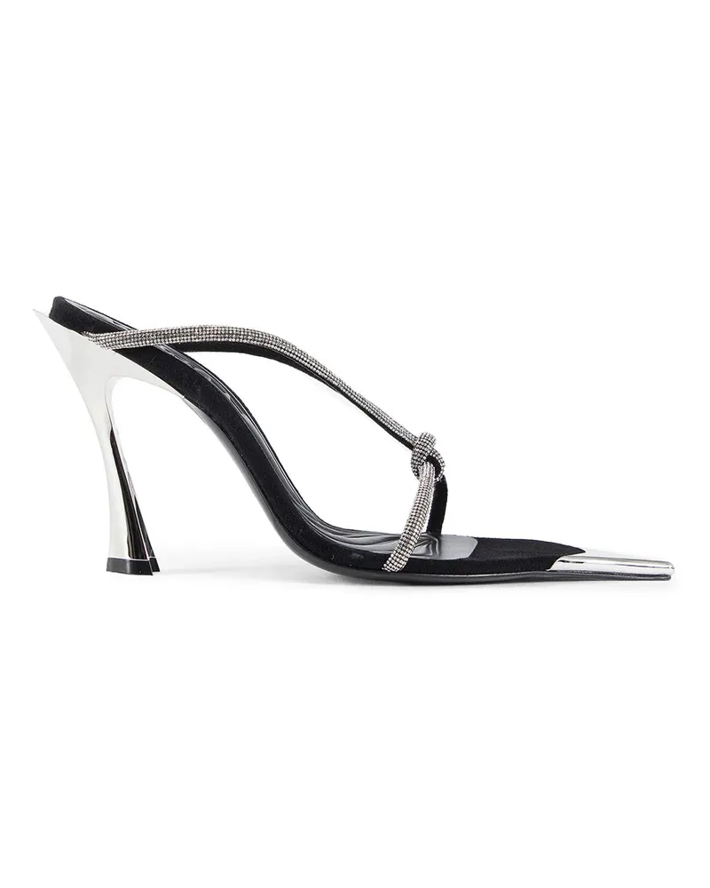 Thierry Mugler Knotted fang 95 Mules Black