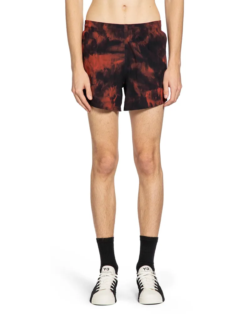 Y-3 AOP Running Shorts Red