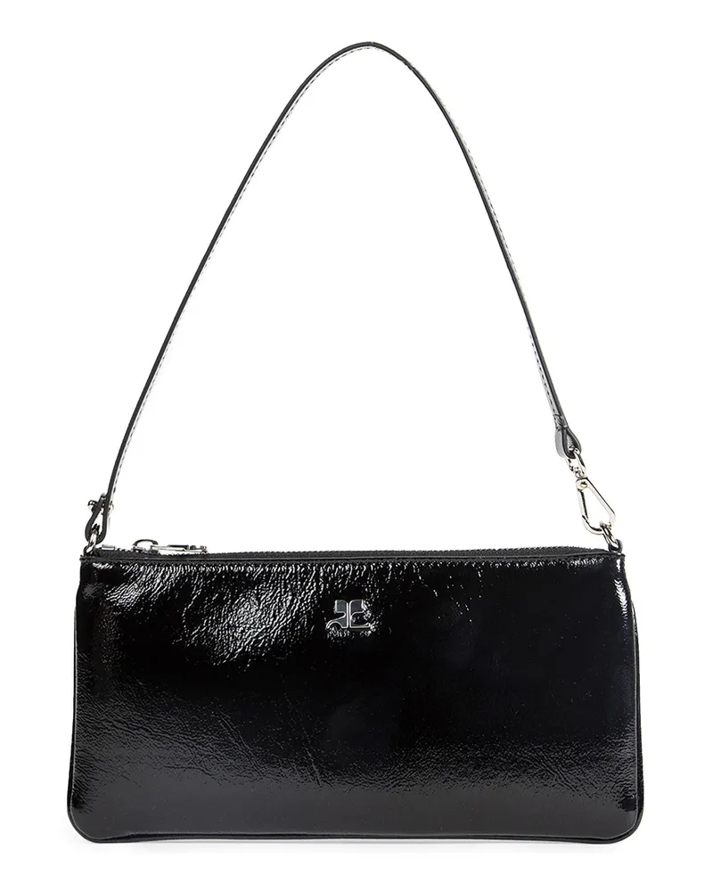 Courrèges Zipped Naplack Pouch Black