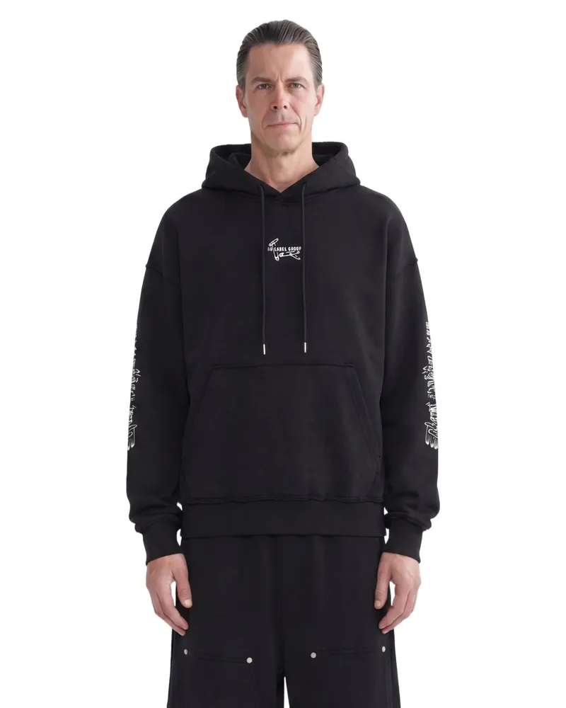 44 LABEL GROUP Pins Hoodie Black