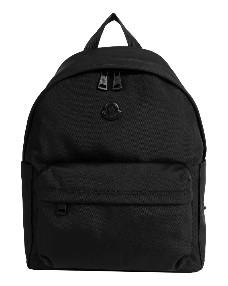 Moncler New Pierrick Metal Logo Backpack Black