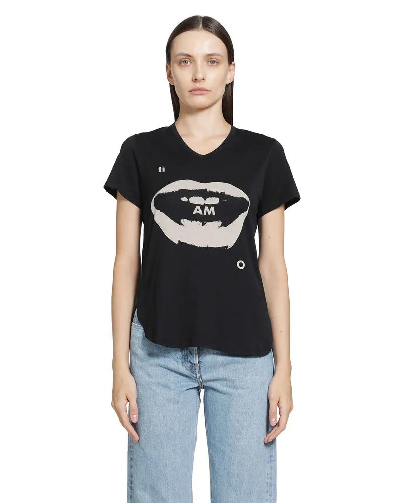 Fendi Ti Amo Print Jersey T-Shirt Black