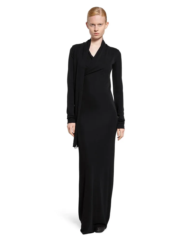 Totême Overlapped Jersey Dress Black