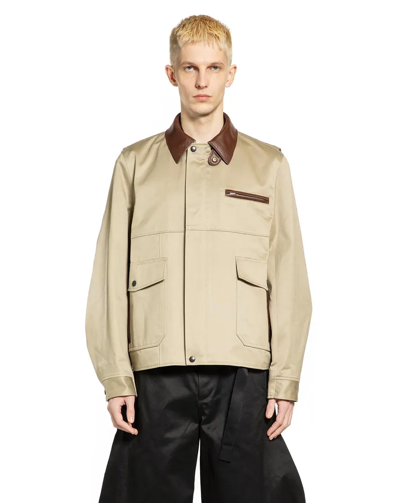 Sacai Cotton Chino Blouson Beige