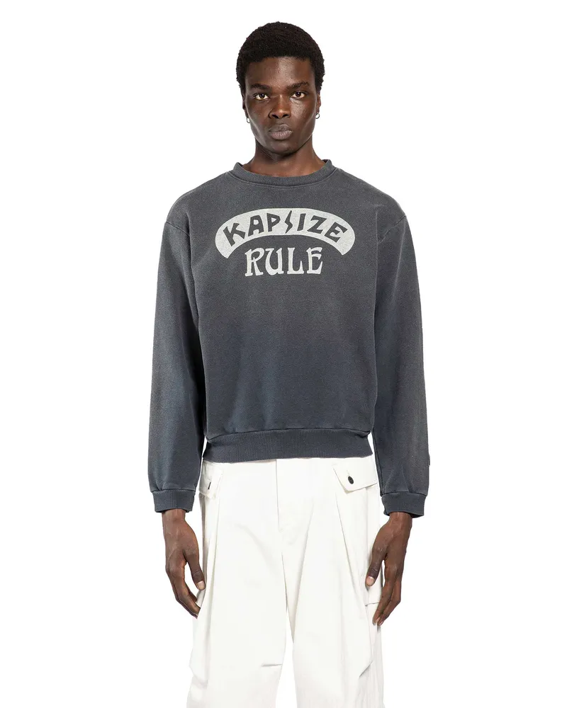 KAPITAL Kapsize Rule Sweatshirt Black