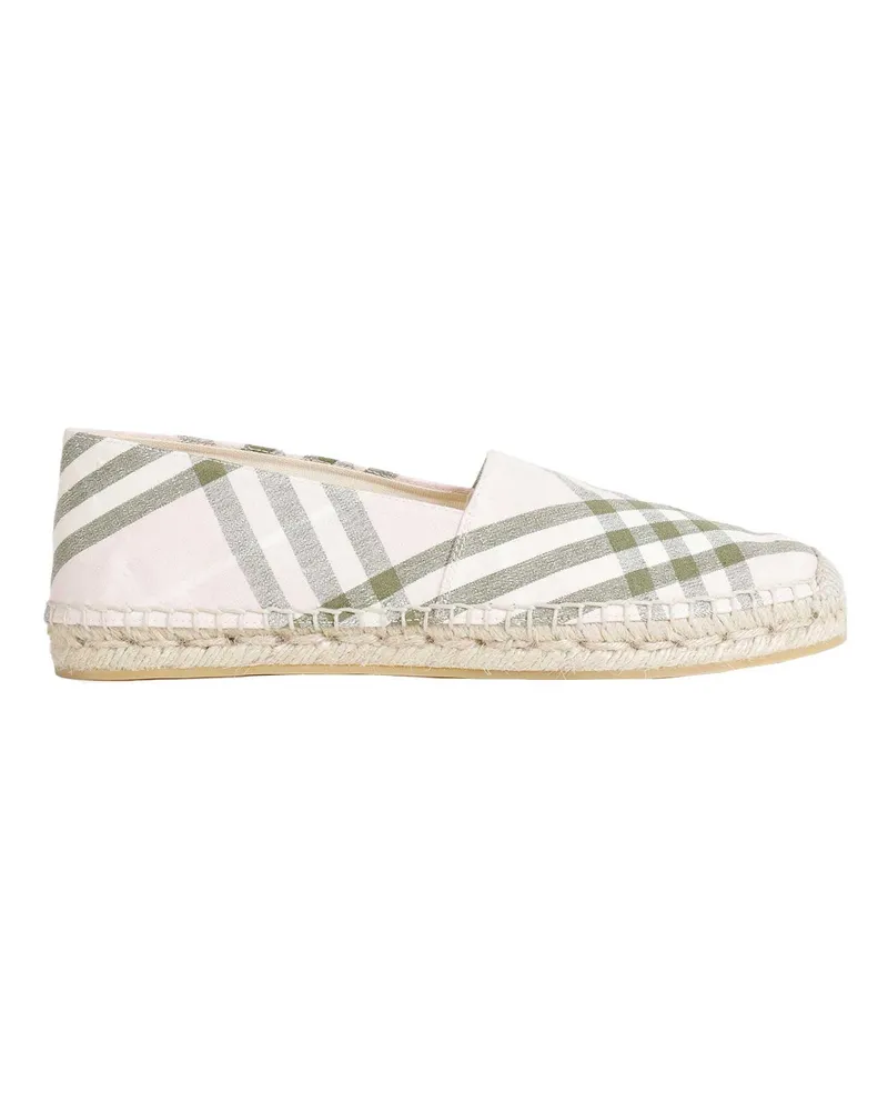 Burberry Check Mews Espadrilles Pink