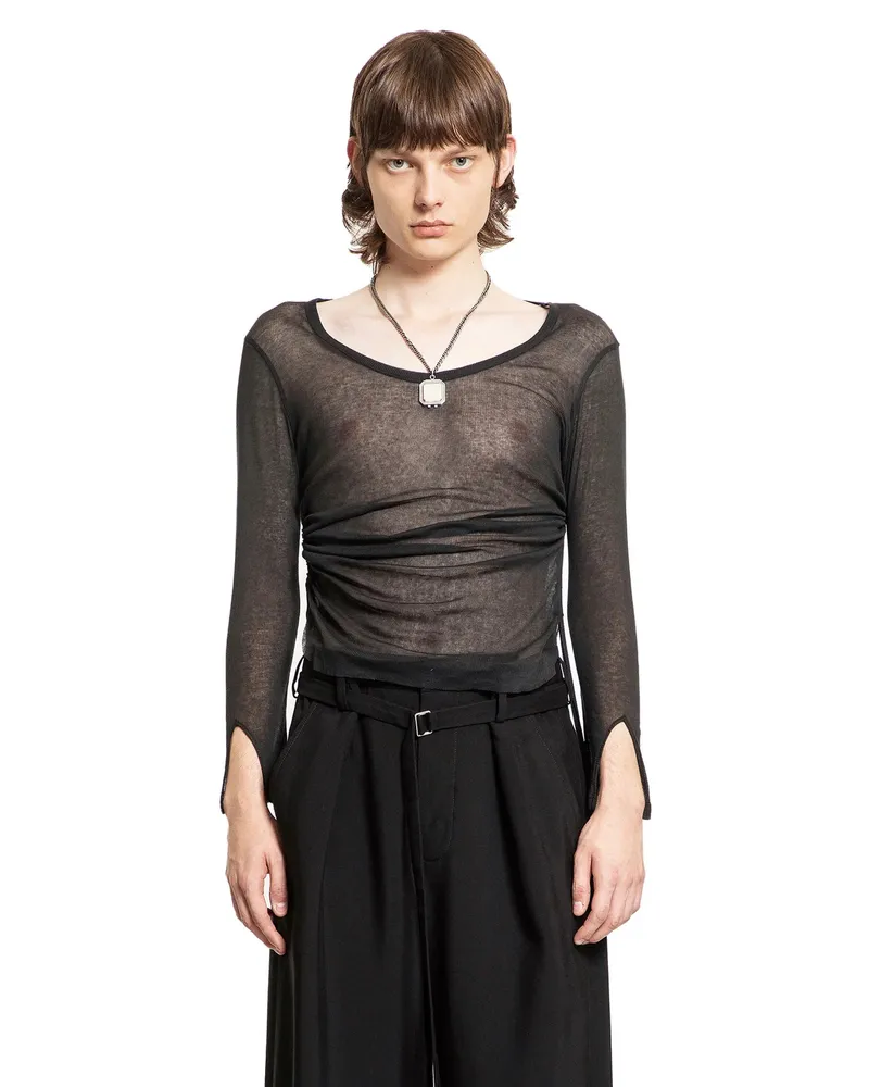 Ann Demeulemeester Margon Long Sleeve T-Shirt Black